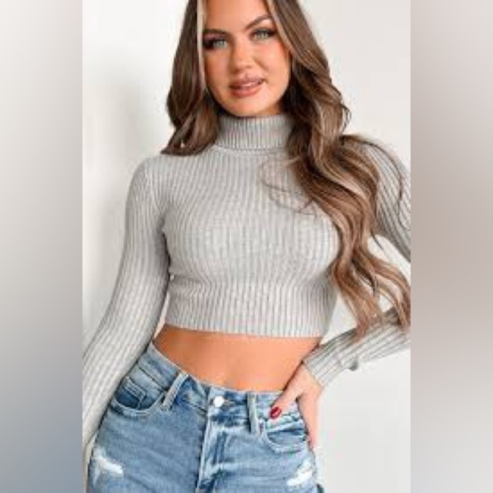 Forever 21 Taupe Ribbed Sweater